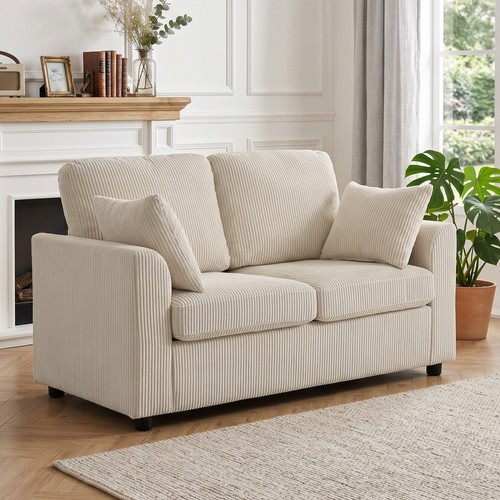 Homcom seater sofa corduroy - homcom, 2